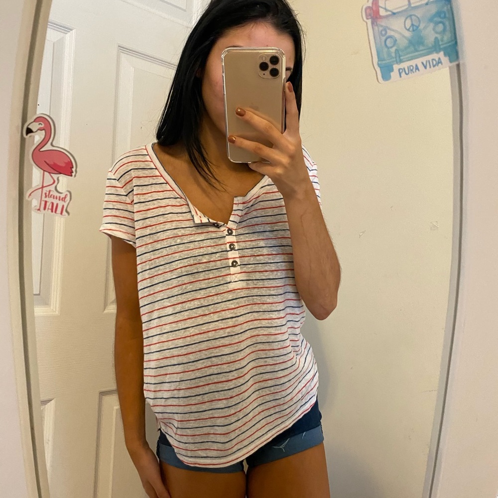 cute red white and blue tee